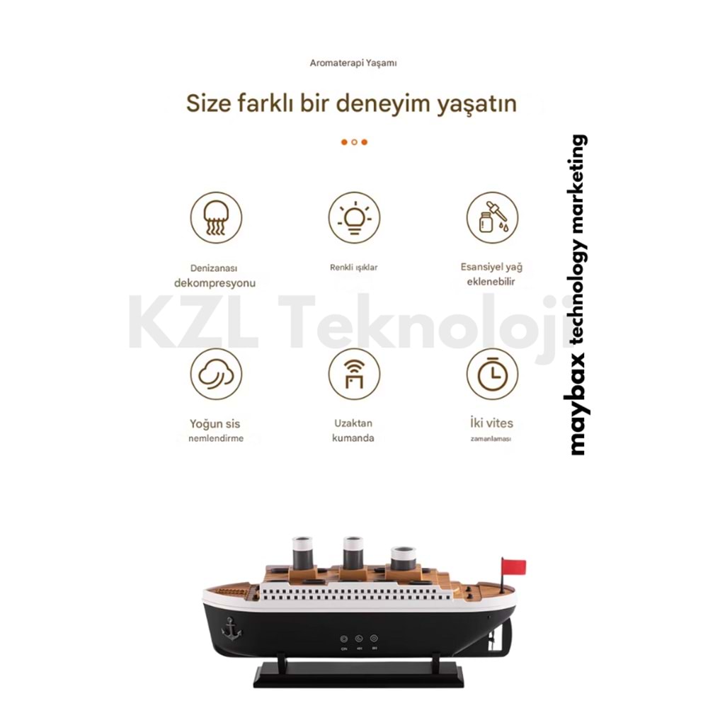 LF-299 TİTANİK GEMİ BUHARLI HAVA NEMLENDİRİCİ