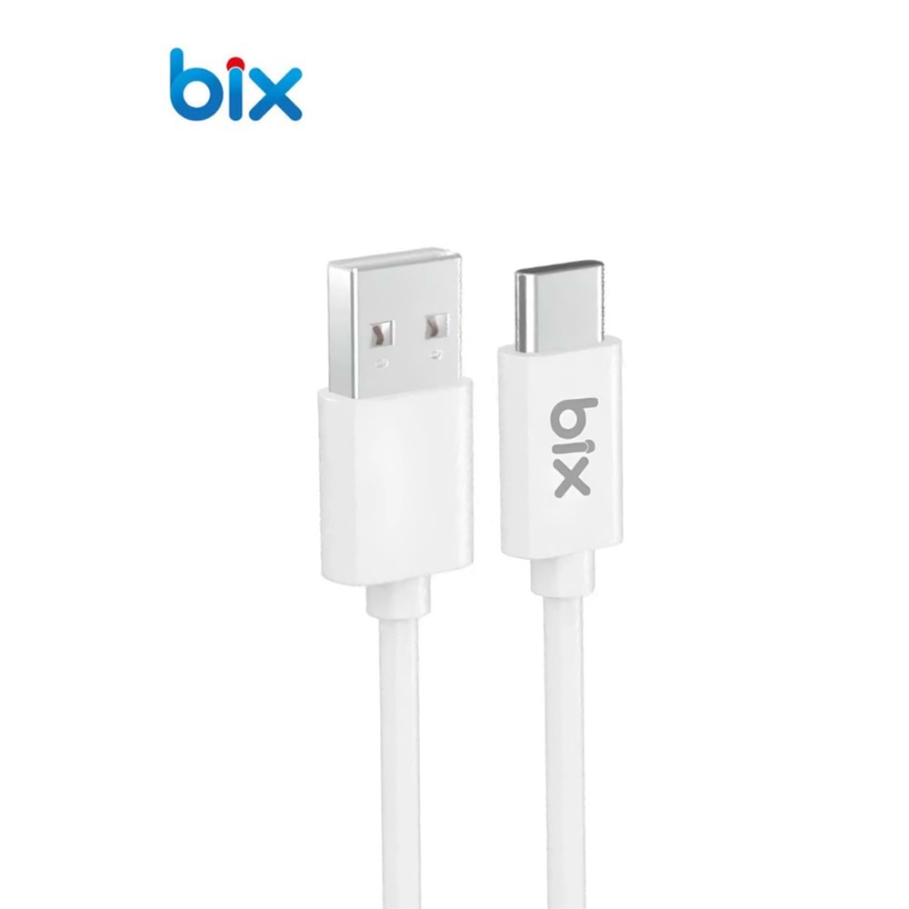 Bix BX-UC03C USB -3A 1mt Type-C Şarj ve Data Kablosu