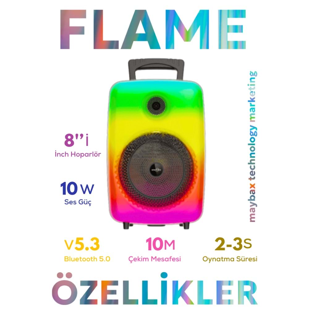 GTS-1802 IŞIKLI BLUETOOTH SPEAKER
