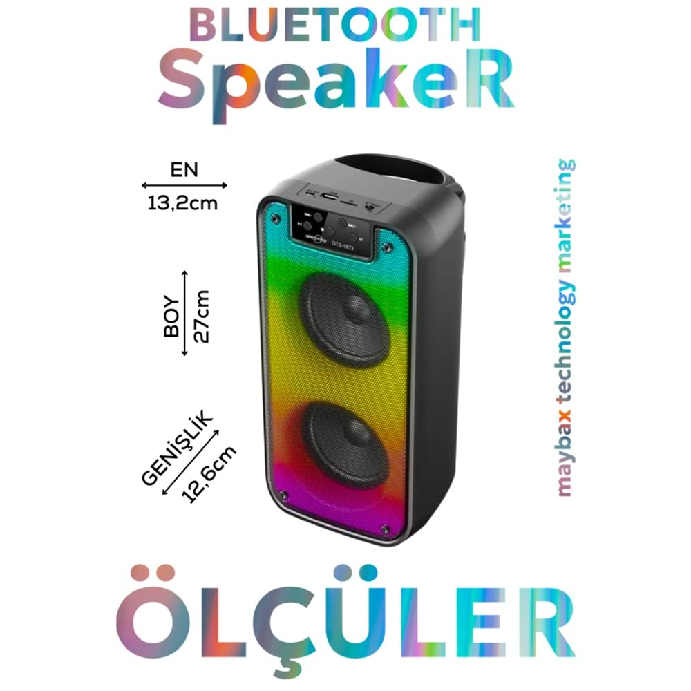 GTS-1873 IŞIKLI BLUETOOTH SPEAKER