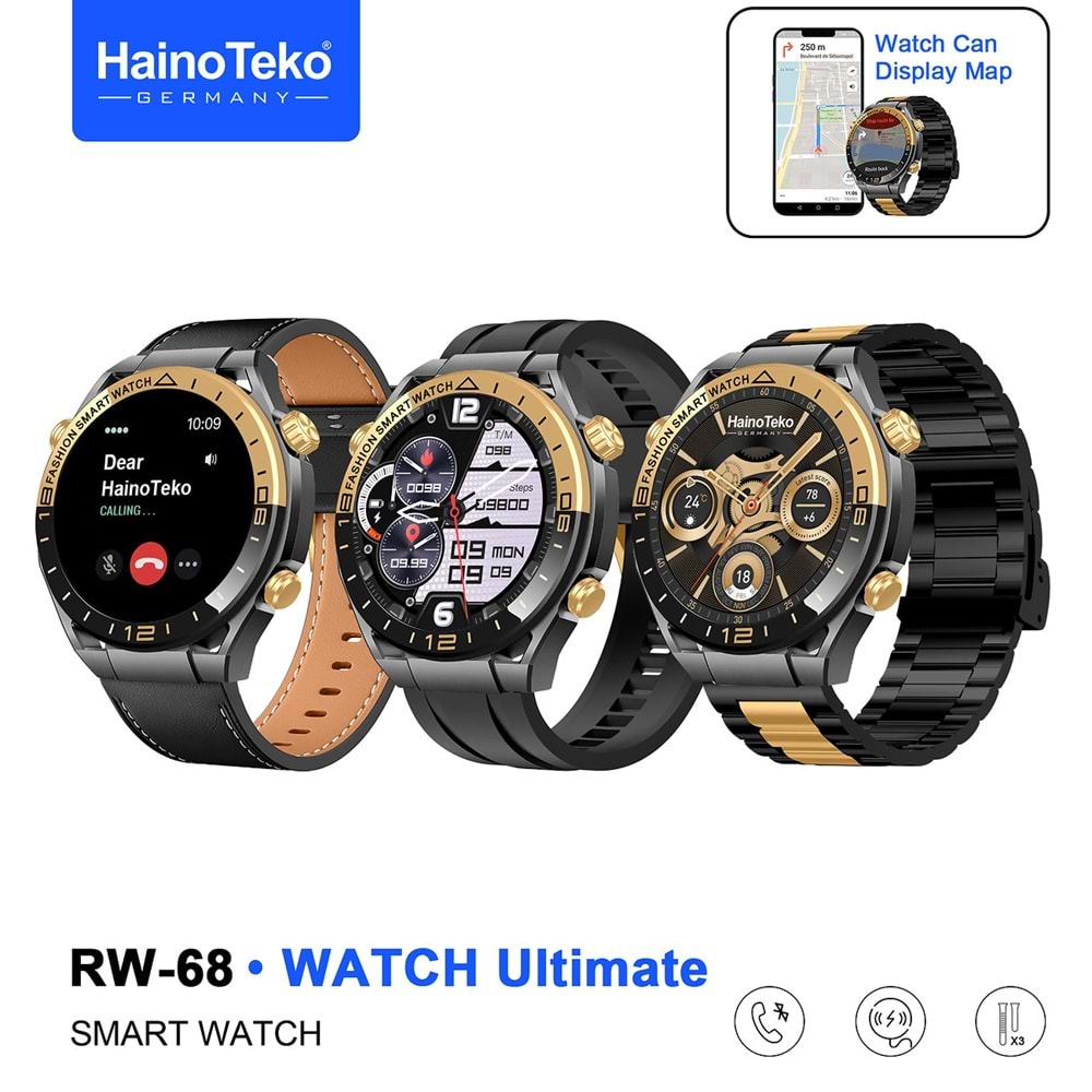 RW-68 HAİNO TEKO 3 KORDONLU AKILLI SAAT