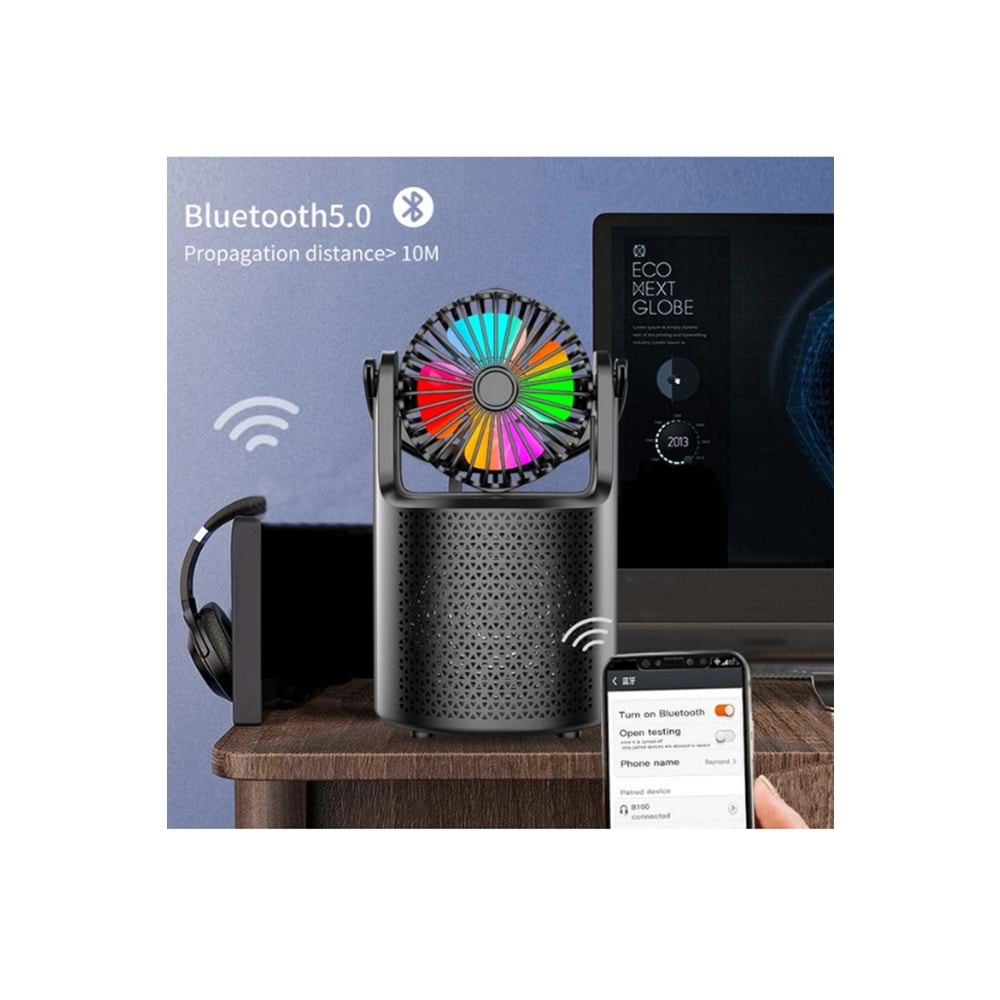 ZQS1440 BLUETOOTHT SPEAKER VANTİLATÖR