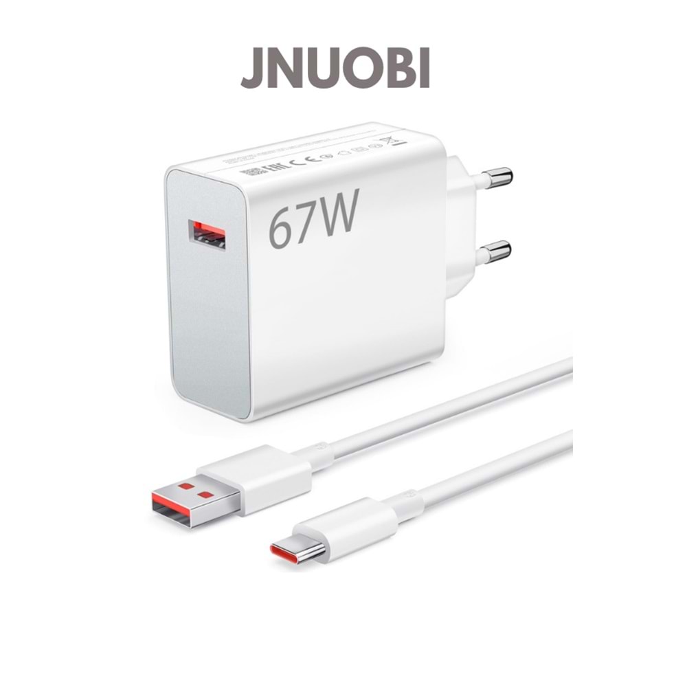 JNUOBI JC-67A 67W TURBO SANİYELİ TYPE-C ŞARJ SETİ