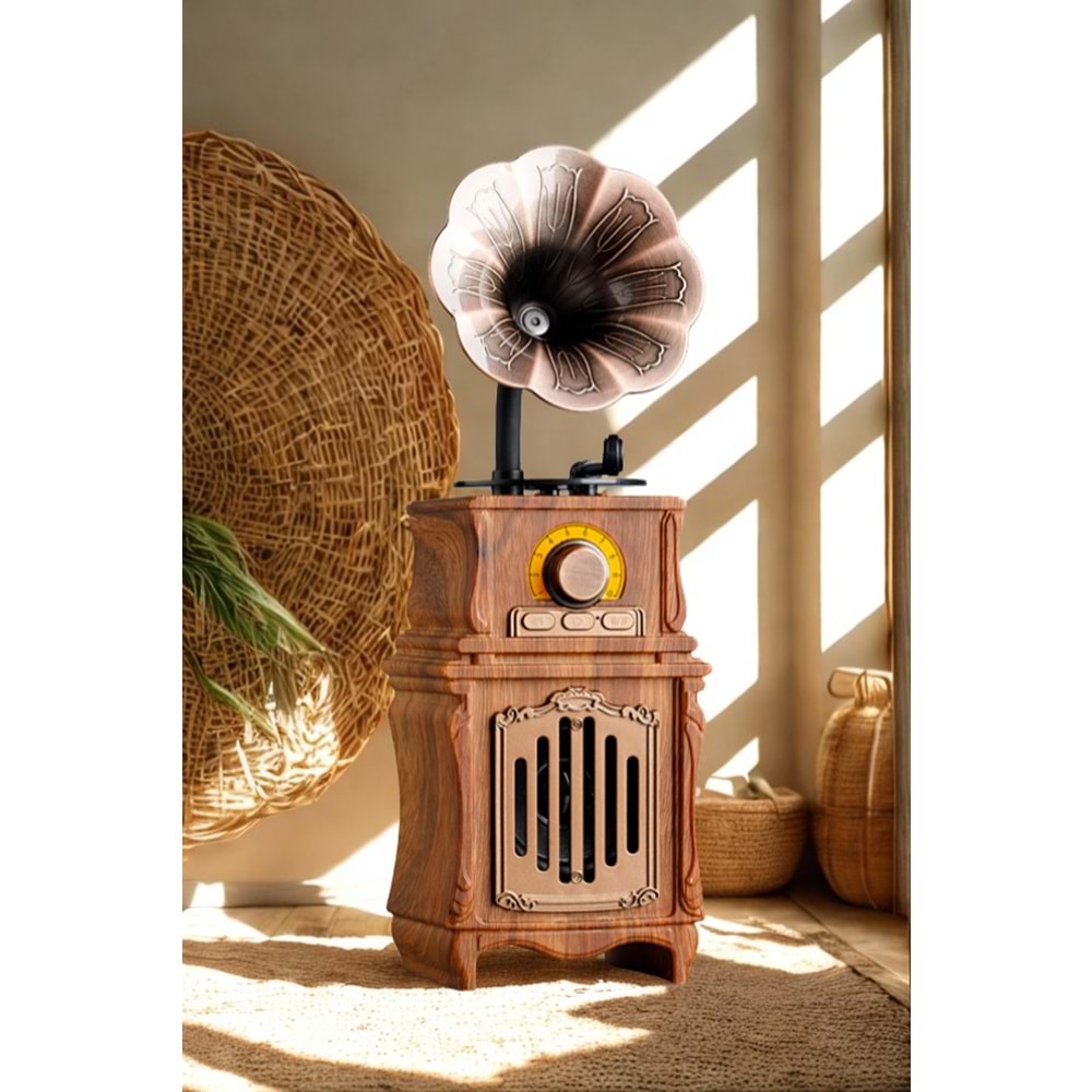 PG-AS31 GRAMAFON BLUTOOTH NOSTALJİK SPEAKER