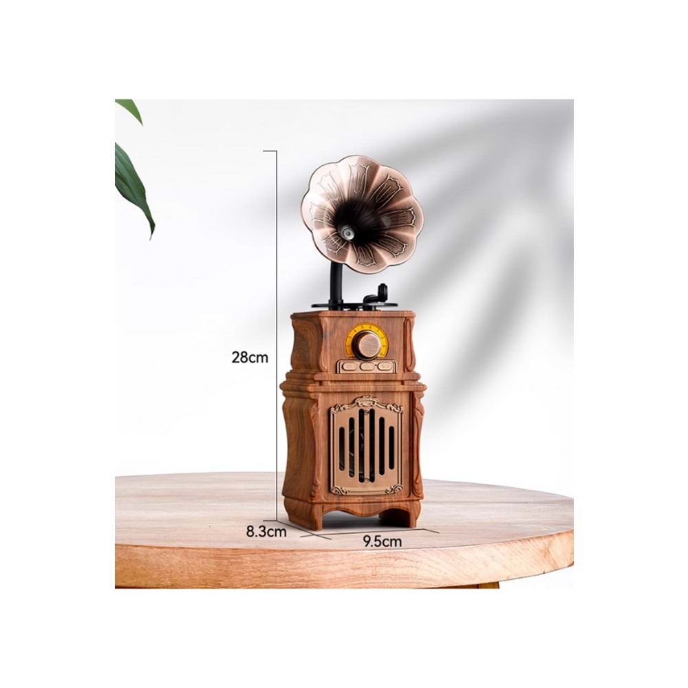 PG-AS31 GRAMAFON BLUTOOTH NOSTALJİK SPEAKER