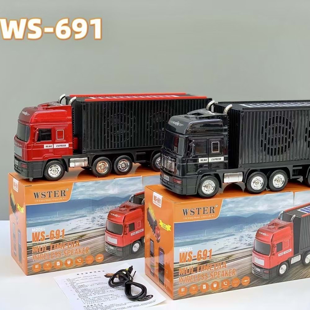 PG-WS691 TIR MODELİ ARABALI BLUETOOTH MÜZİK ÇALAR