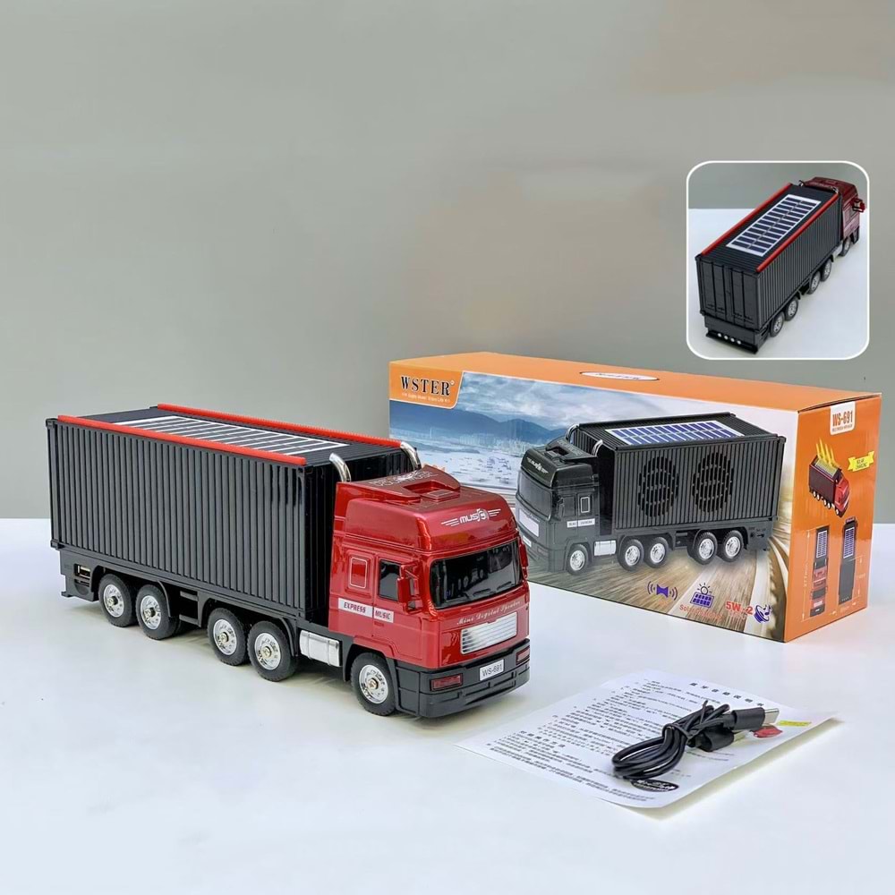 PG-WS691 TIR MODELİ ARABALI BLUETOOTH MÜZİK ÇALAR