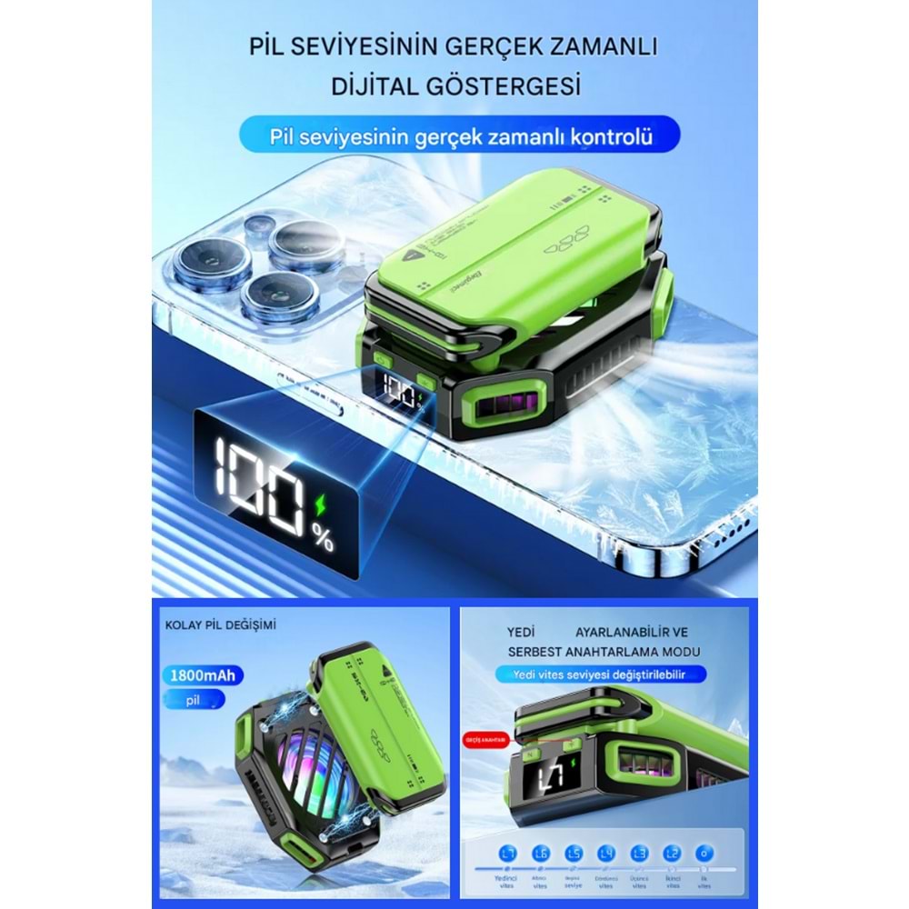 LF-X111 POWERBANK ÖZELLİKLİ TELEFON SOĞUTUCU