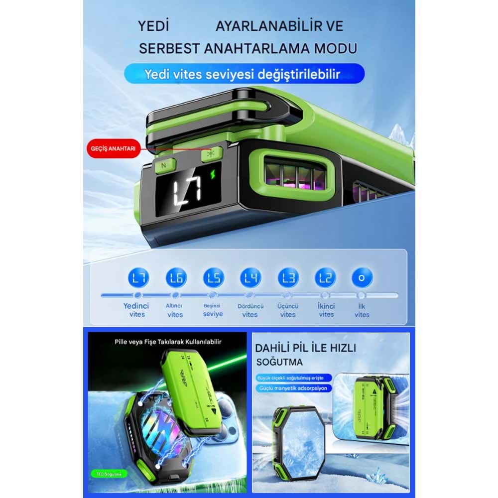 LF-X111 POWERBANK ÖZELLİKLİ TELEFON SOĞUTUCU