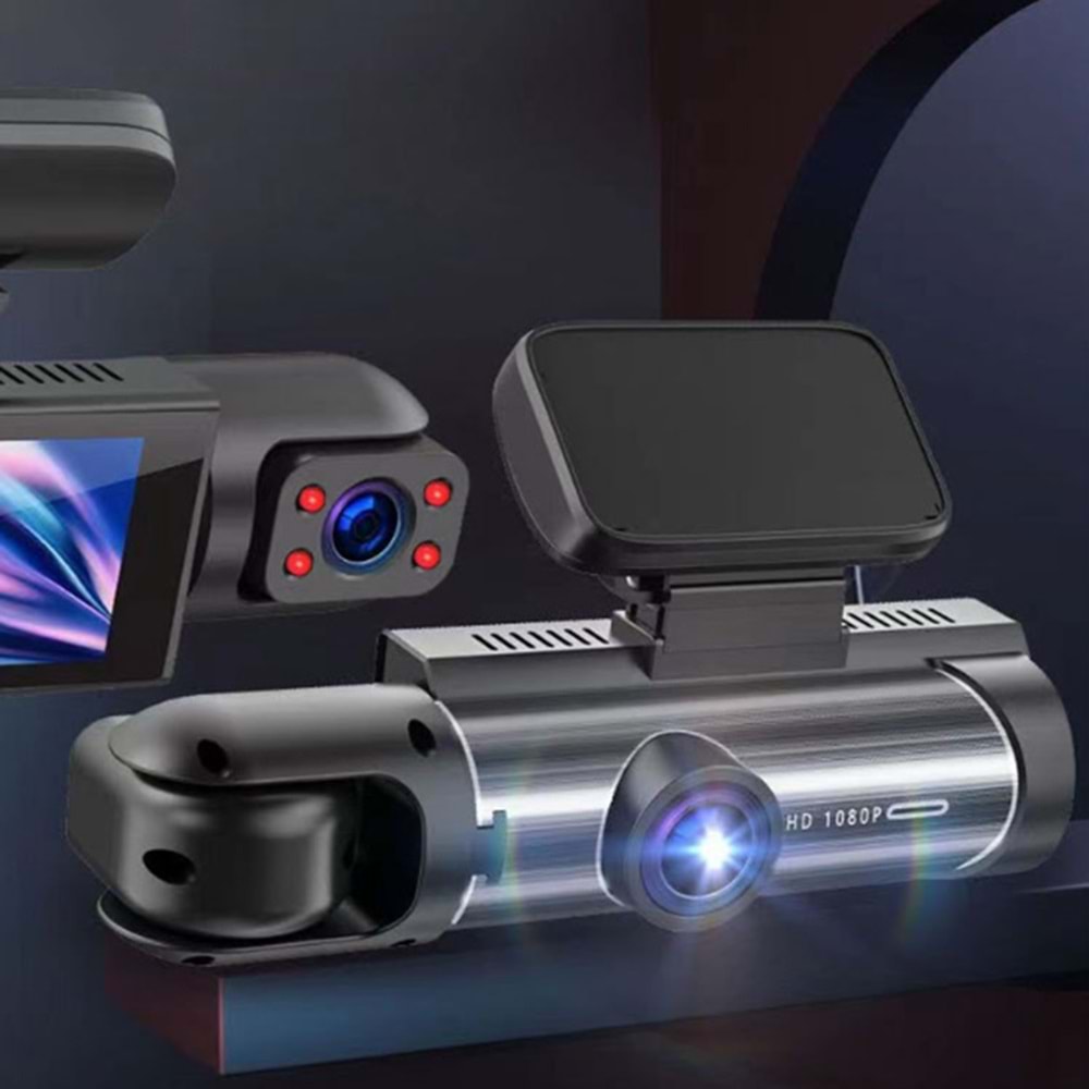 V9 BLACK BOX 3 LENSLİ ARAÇ KAMERASI
