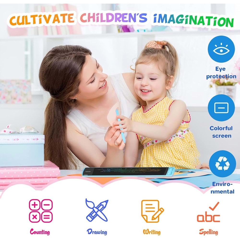 10.5 İNÇ Grafik Not Yazma Ve Çizim Yapma Yazı Tahtası Eğitim Tableti