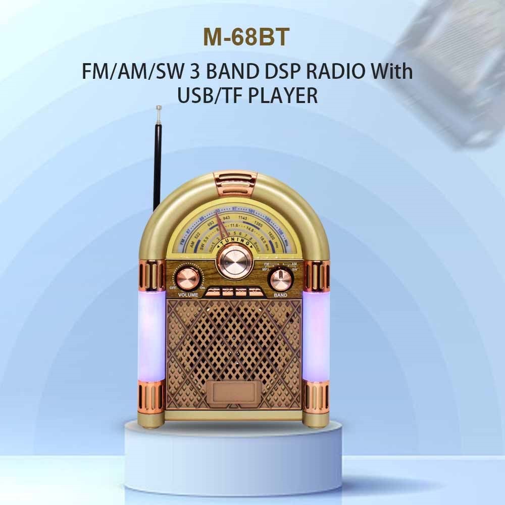 M68 NOSTALJİK RADYO BLUETOOTH MÜZİK ÇALAR
