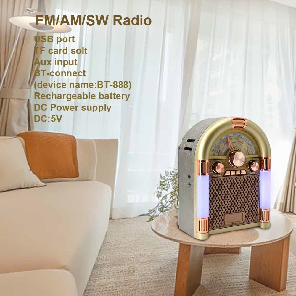 M68 NOSTALJİK RADYO BLUETOOTH MÜZİK ÇALAR