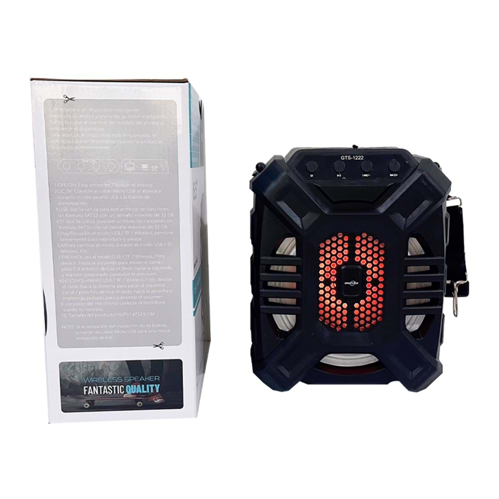 GTS-1222 IŞIKLI BLUETOOTH SPEAKER