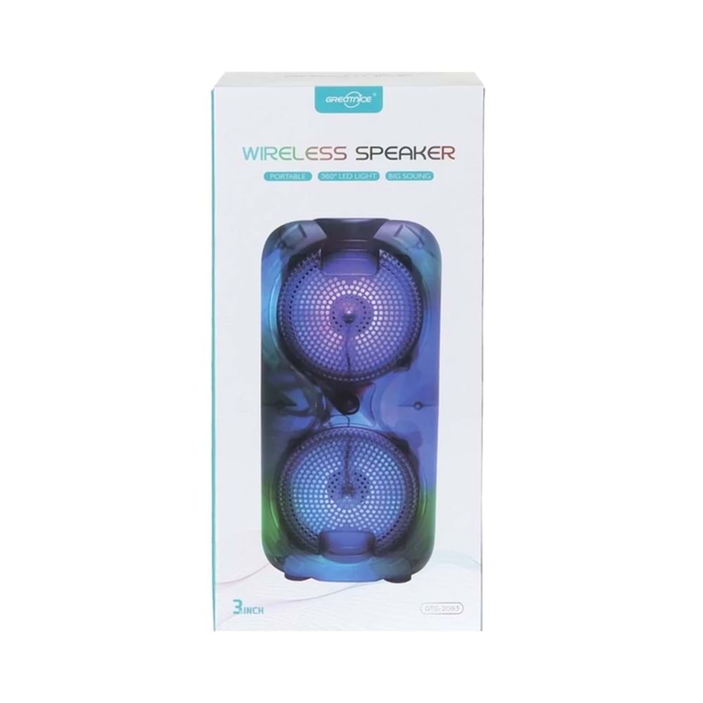 GTS-2083 IŞIKLI BLUETOOTH SPEAKER