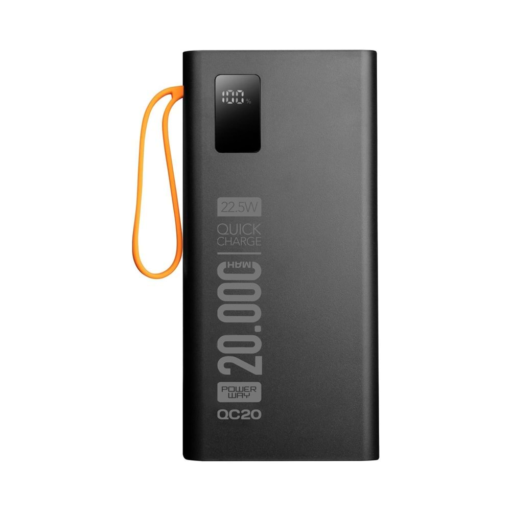 Powerway QC20 Pd 22.5w 20.000 Mah 3.0 Hızlı Şarj Qc20 Powerbank