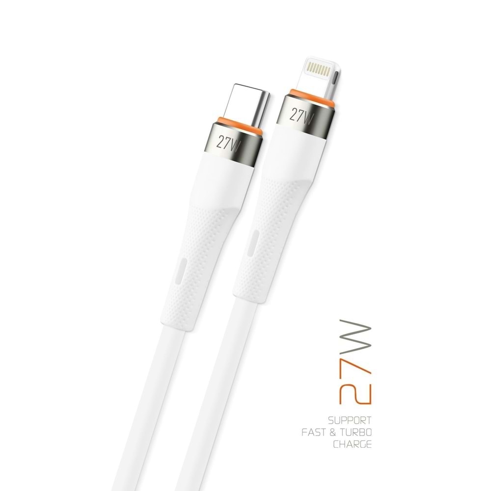 Powerway SCL27 Type-C To Lighting Cable - Iphone 27W 3A Şarj Kablosu