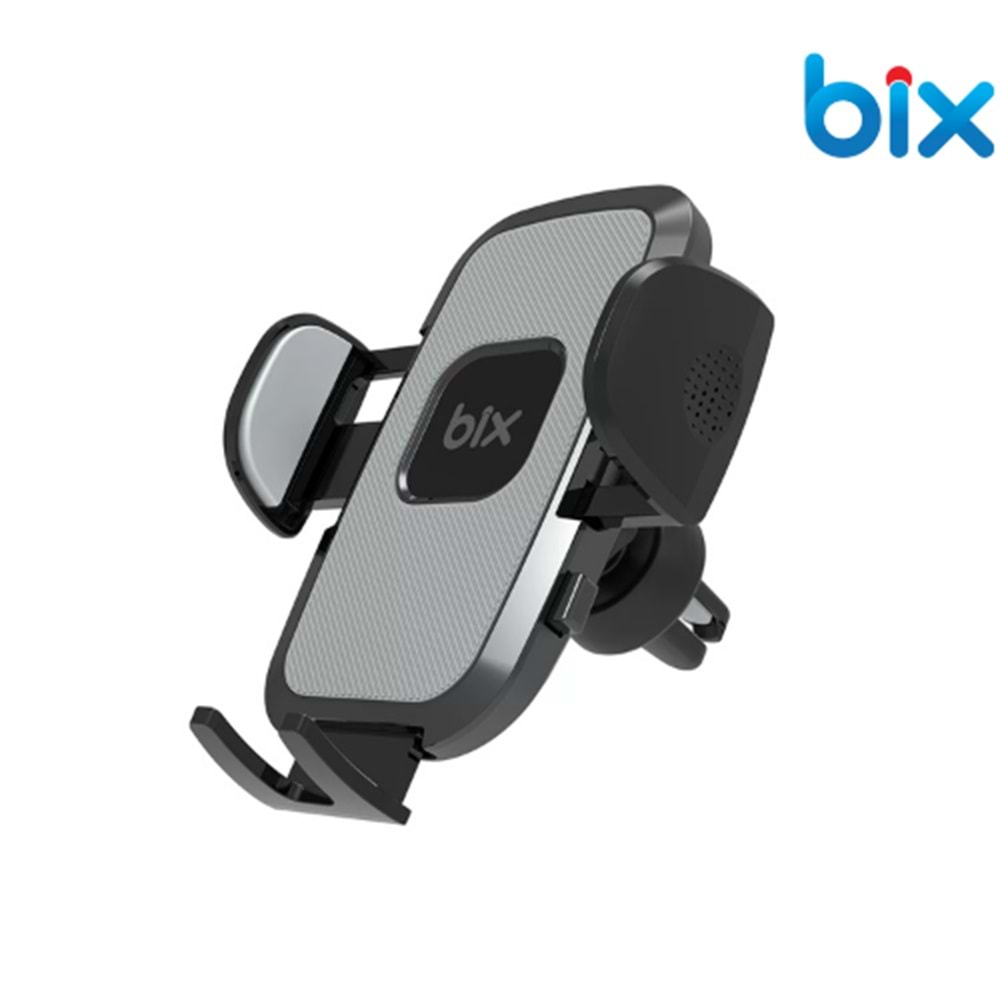BİX BXCH7 Uzayabilen ve Ayarlanabilir Cam Torpido ve Havalandırma için Çift Fonksiyonlu Araç içi Vantuzlu Telefon Tutucu Siyah