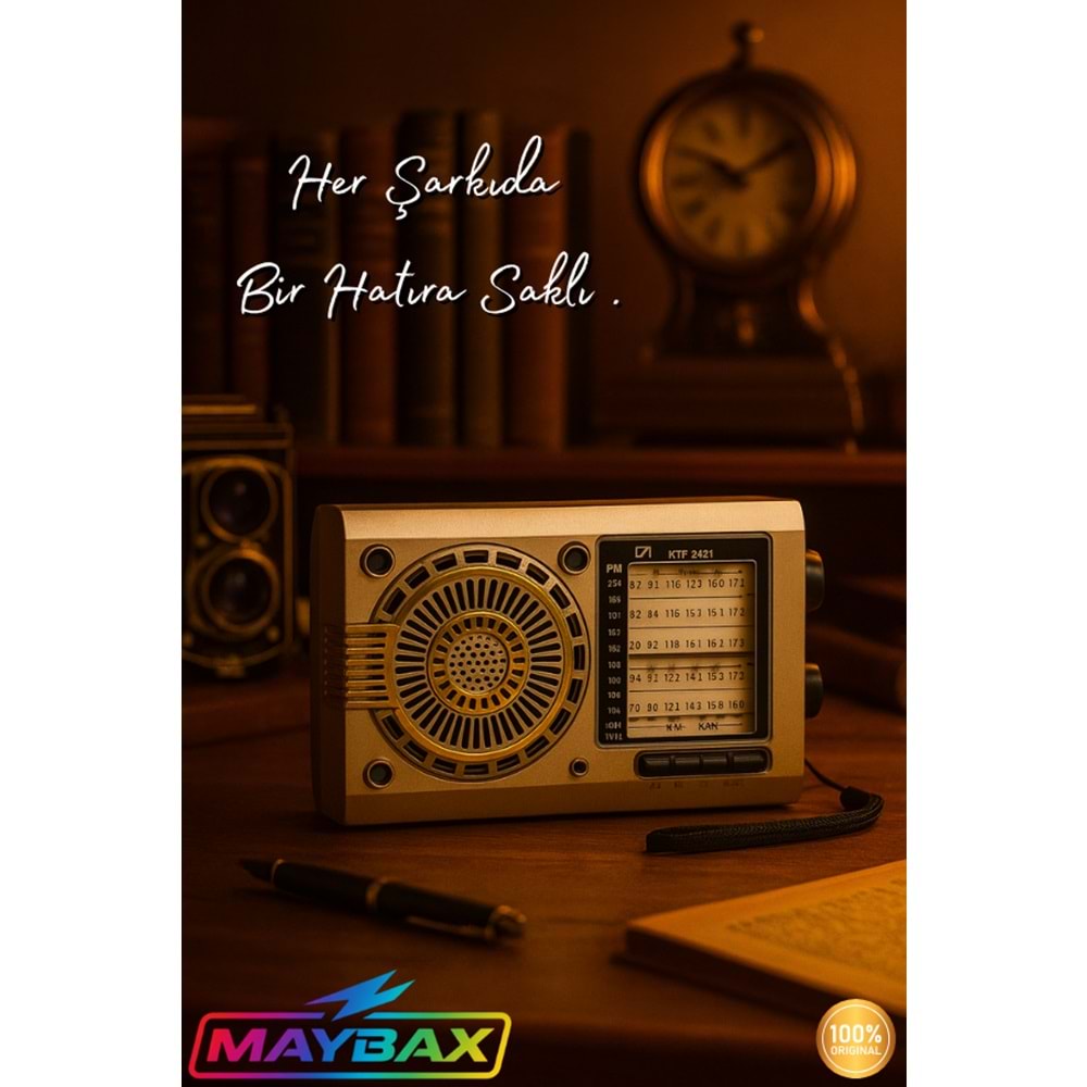 KTF-1481 BLUETOOTH NOSTALJİK RADYO