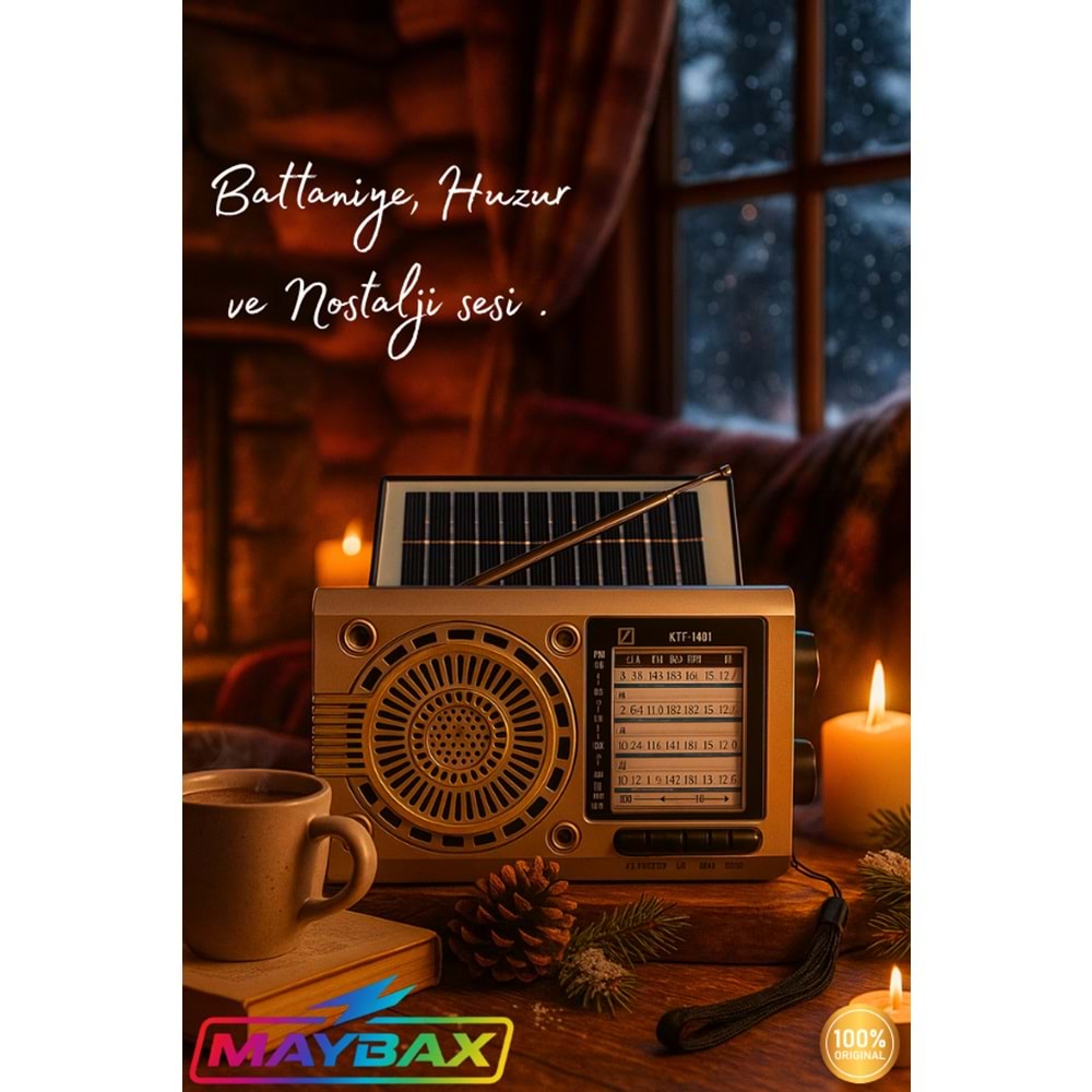 KTF-1481 BLUETOOTH NOSTALJİK RADYO