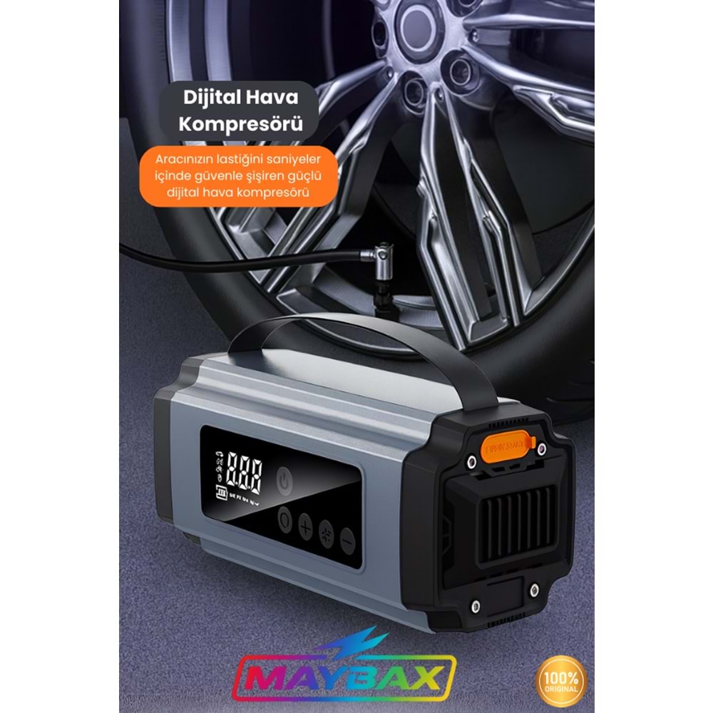 PG-6613 / AKÜ TAKVİYELİ ŞARJLI HAVA POMPASI