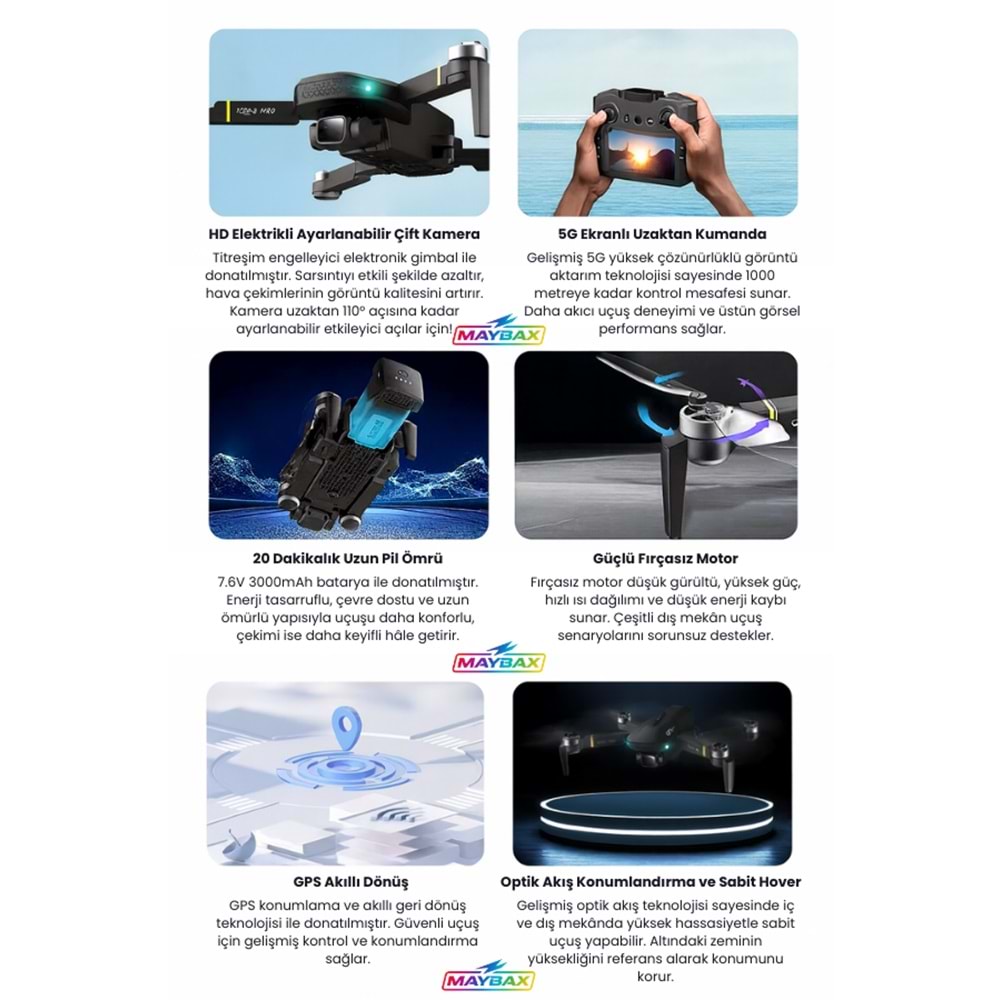 GD93 PRO DRONE / HELİKOPTER / LEERFEİ
