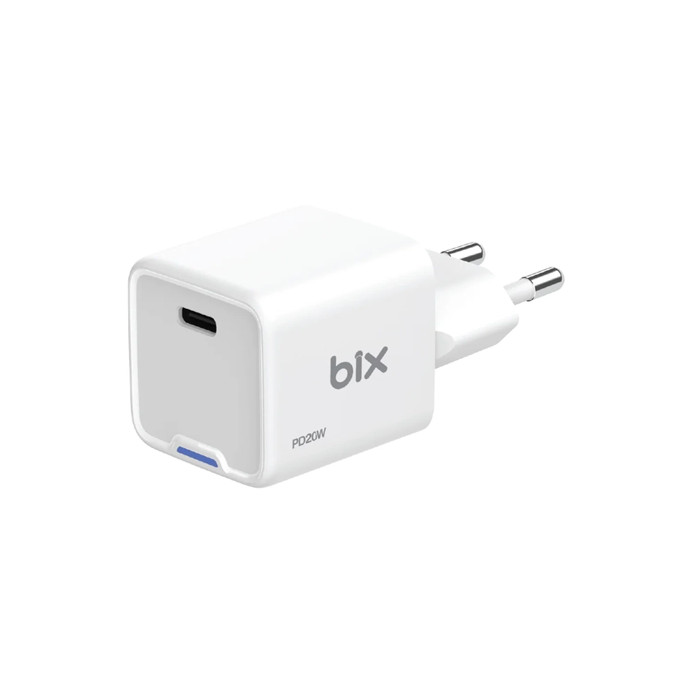 Bix T1P20G GaN Mini 20W Type-C PD Hızlı Şarj başlığı