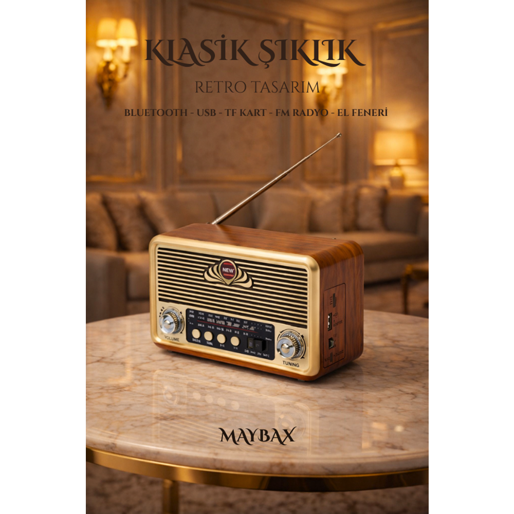 NS-6675BT BLUETOOTH NOSTALJİK SPEAKER