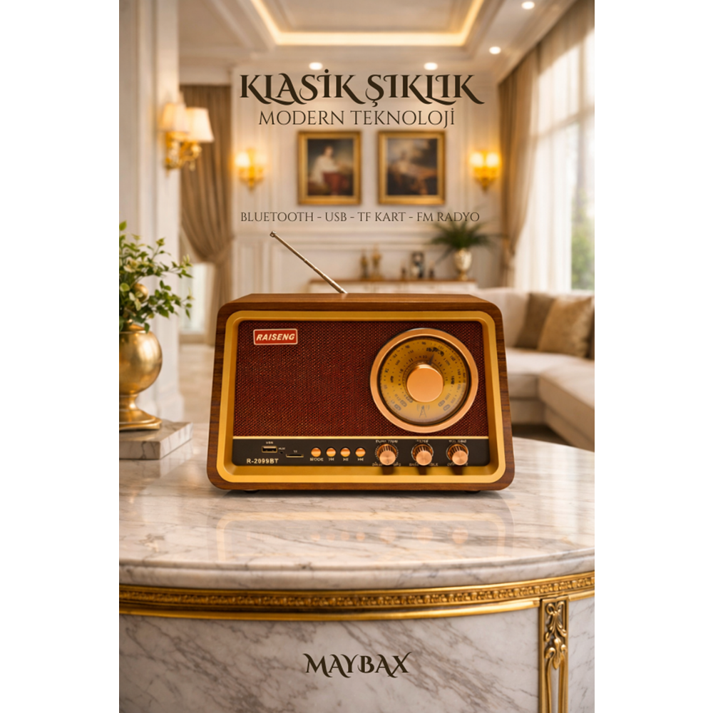 R-2099BT BLUETOOTH NOSTALJİK SPEAKER