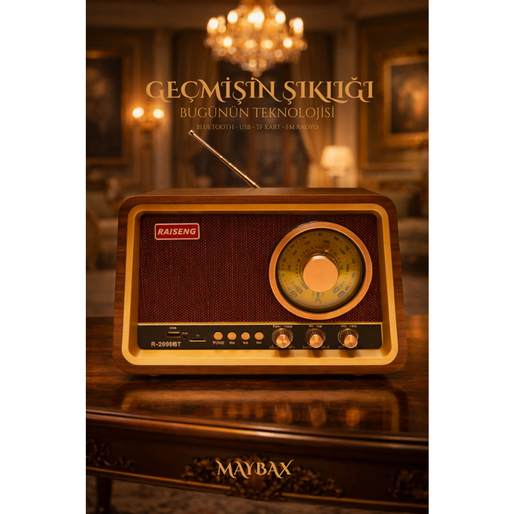 R-2099BT BLUETOOTH NOSTALJİK SPEAKER