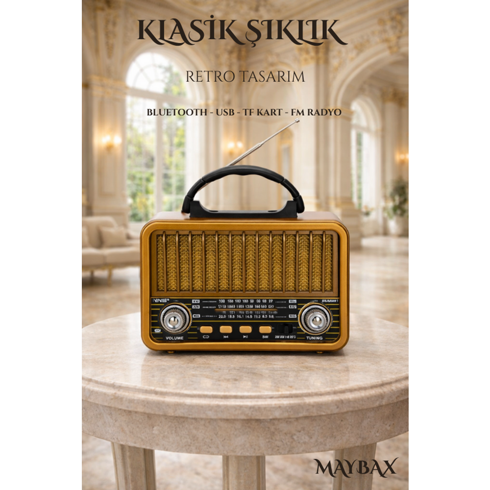 NS-8899BT BLUETOOTH NOSTALJİK SPEAKER