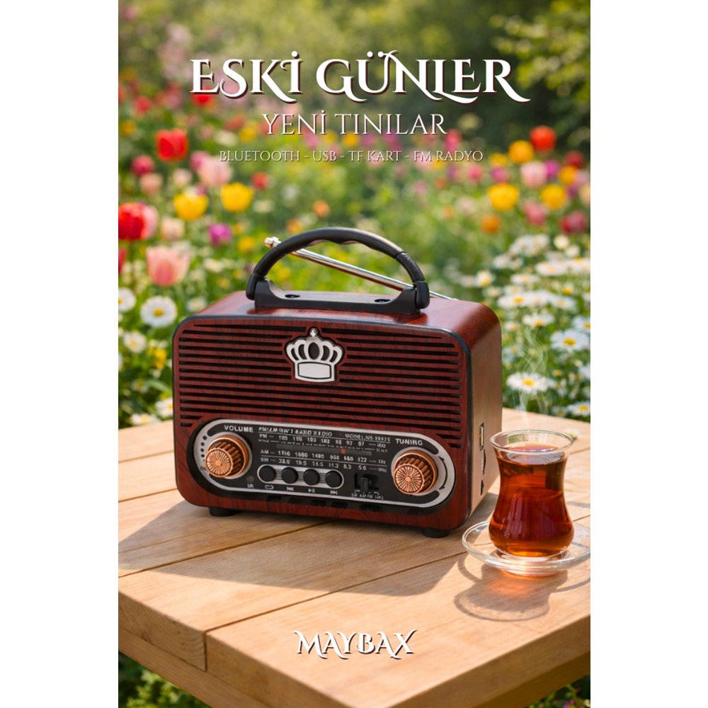 NS-8092BT BLUETOOTH NOSTALJİK SPEAKER