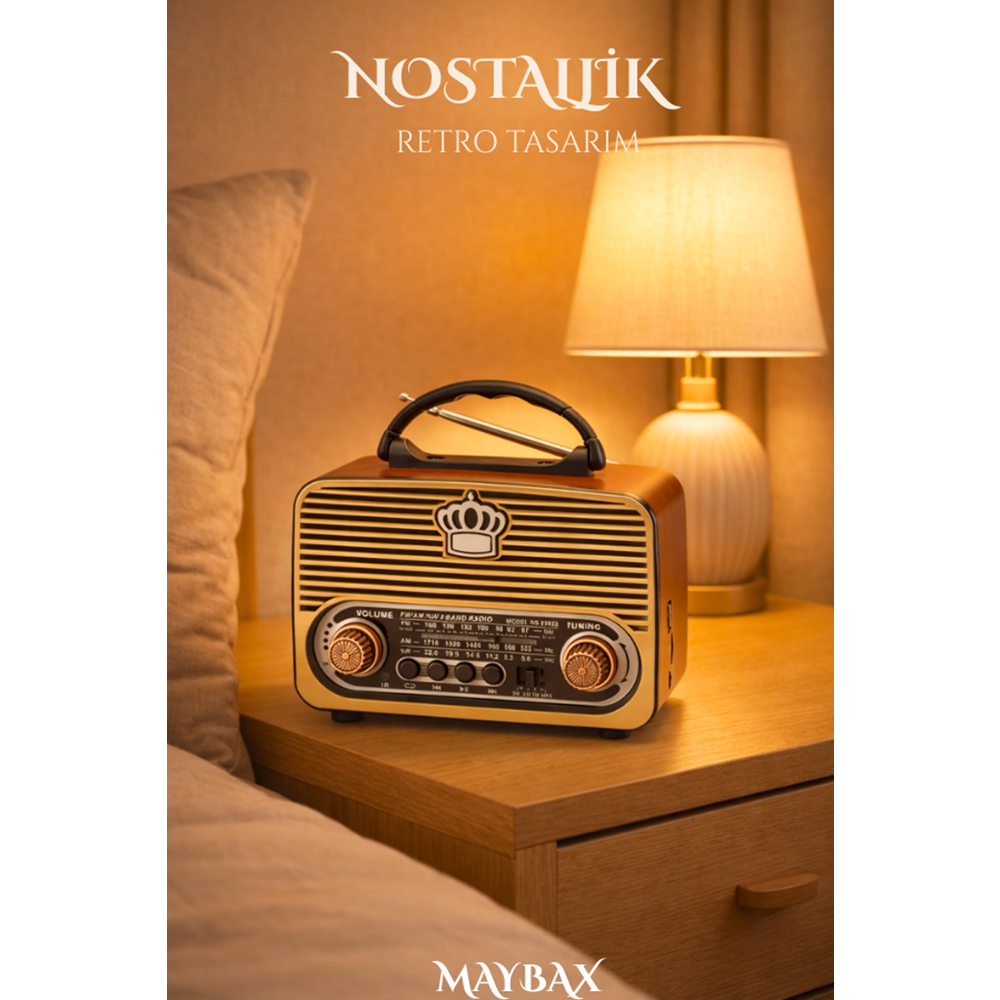 NS-8092BT BLUETOOTH NOSTALJİK SPEAKER