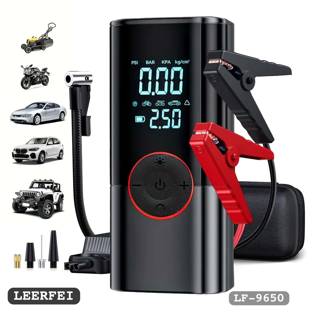 ST-9650 / AKÜ TAKVİYELİ ŞARJLI HAVA POMPASI