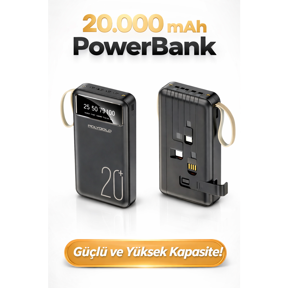 PG-PW120 POWER BANK KABLOLU 20000 mAh
