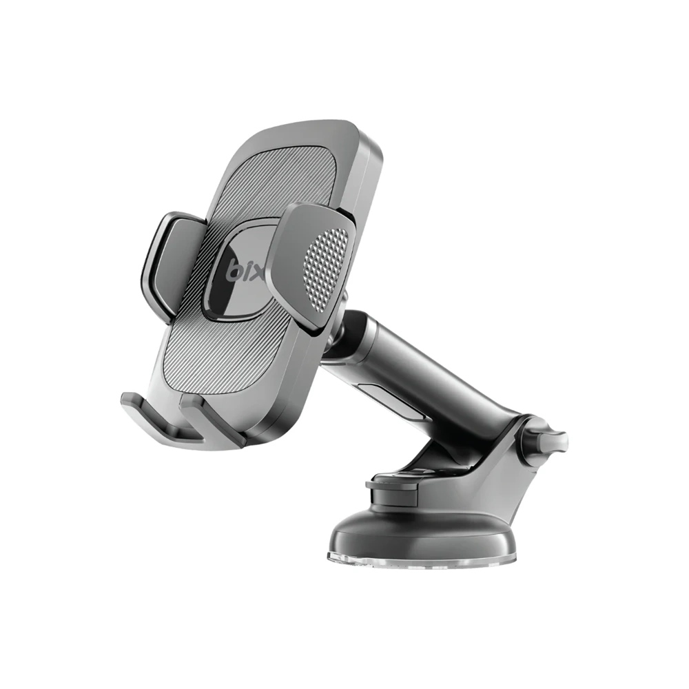 BİX WCH71 Torpido Üstü, Cam, Ön Panel için Ayarlanabilir 360 Derece Araç içi Vantuzlu Telefon Tutucu