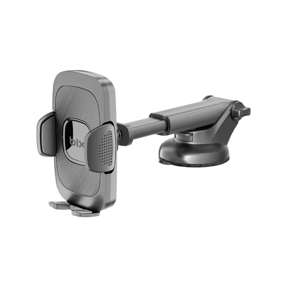 BİX WCH71 Torpido Üstü, Cam, Ön Panel için Ayarlanabilir 360 Derece Araç içi Vantuzlu Telefon Tutucu