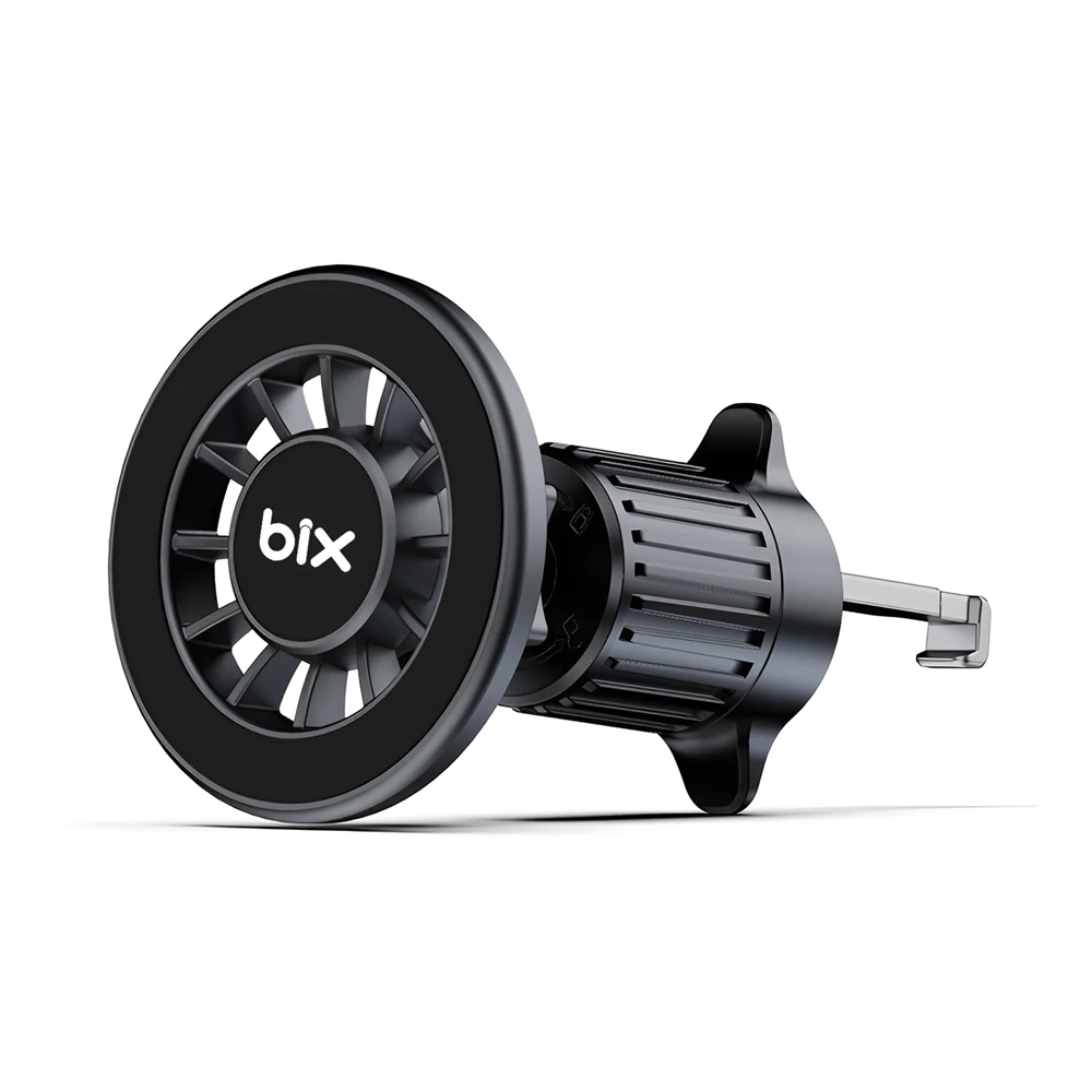 Bix BXCH13 360° Ayarlanabilir Hava Menfezi için Metal Kancalı Manyetik Araç İçi Telefon Tutucu Siyah