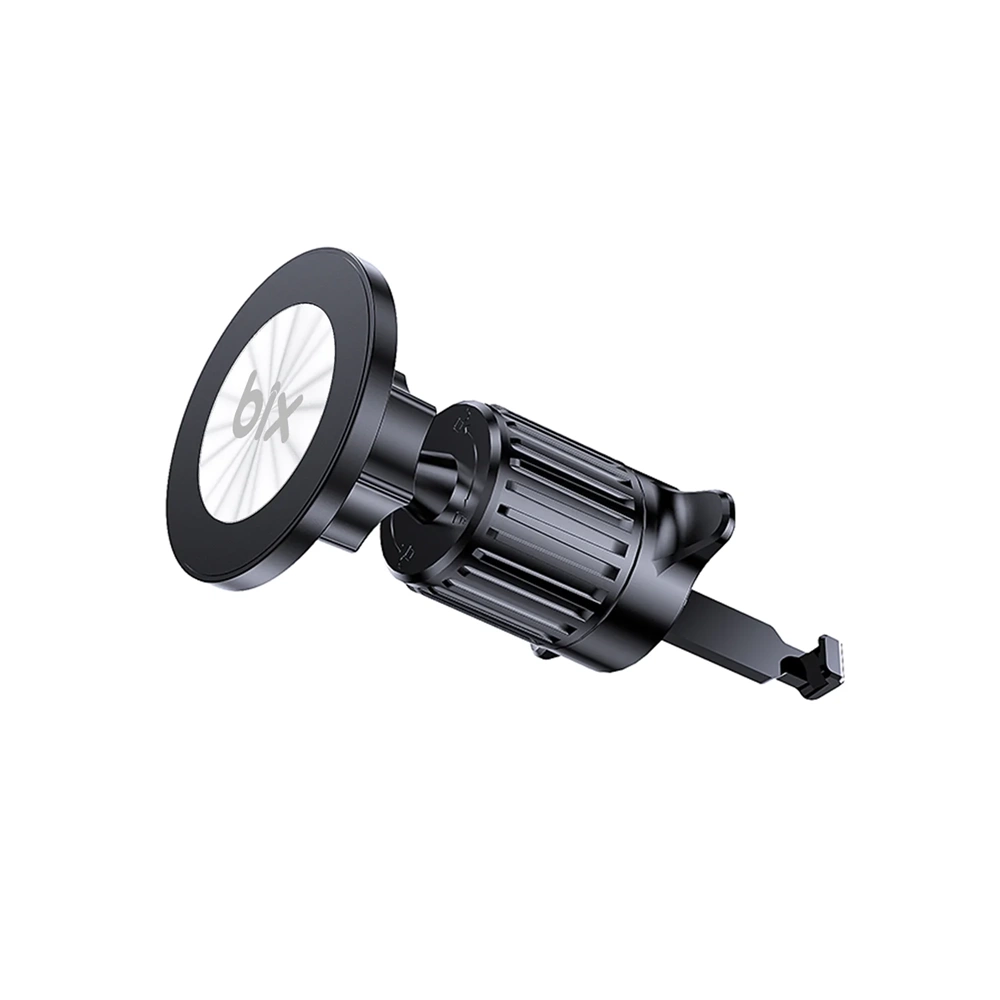 Bix BXCH14 360° Ayarlanabilir Hava Menfezi için Metal Kancalı Manyetik Araç İçi Telefon Tutucu Siyah