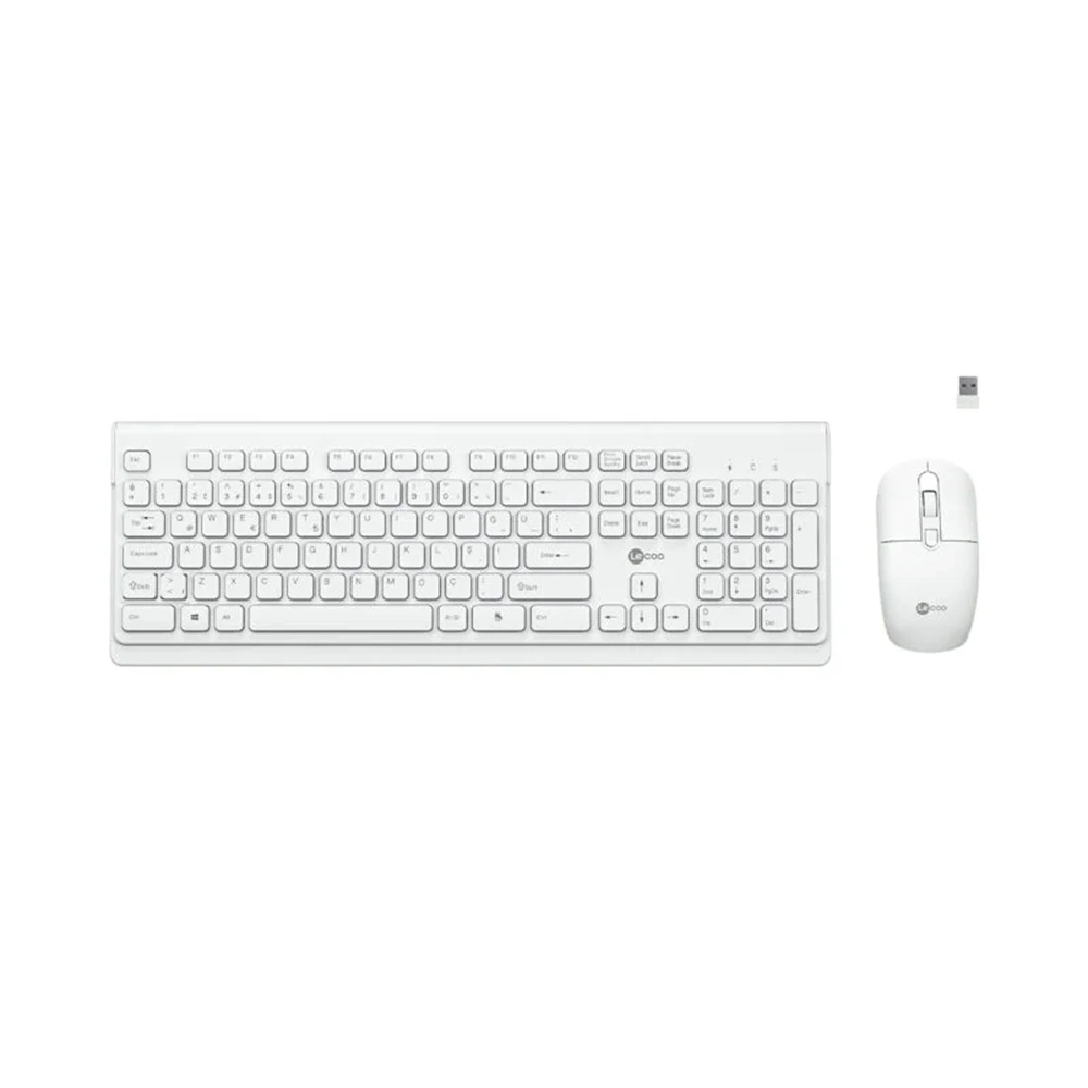 Lenovo Lecoo KW203 Kablosuz Siyah Klavye + Mouse Set