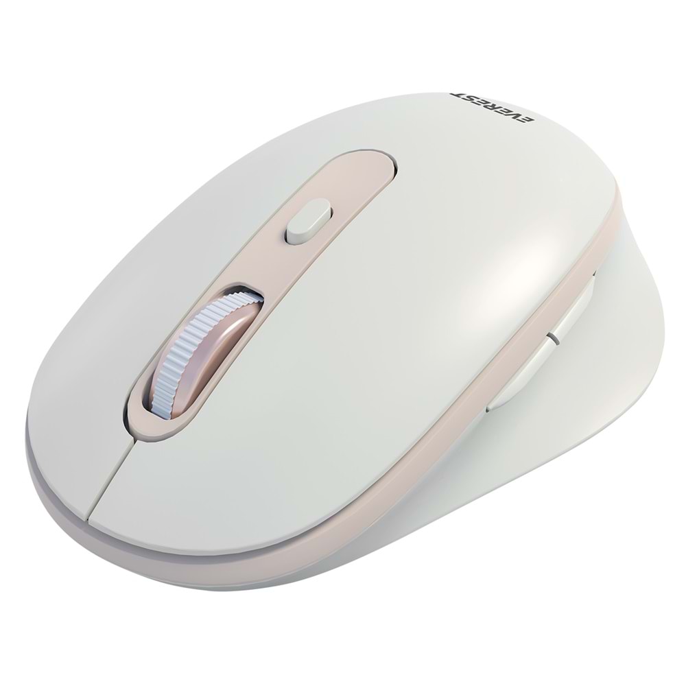 Everest SM-BT42 Usb Beyaz/Mavi 3in1 Bluetooth ve 2.4GHz Şarj Edilebilir Kablosuz Mouse