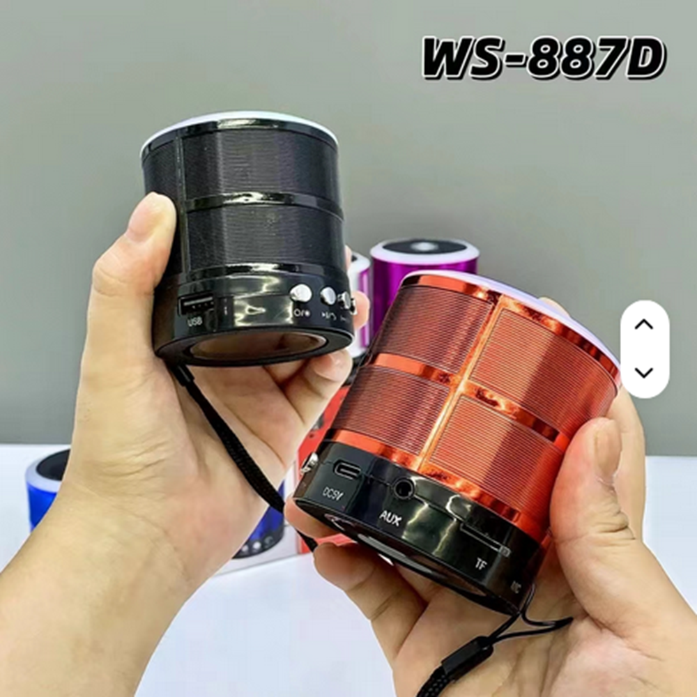 WS887D IŞIKLI MİNİ BLUETOOTH SPEAKER