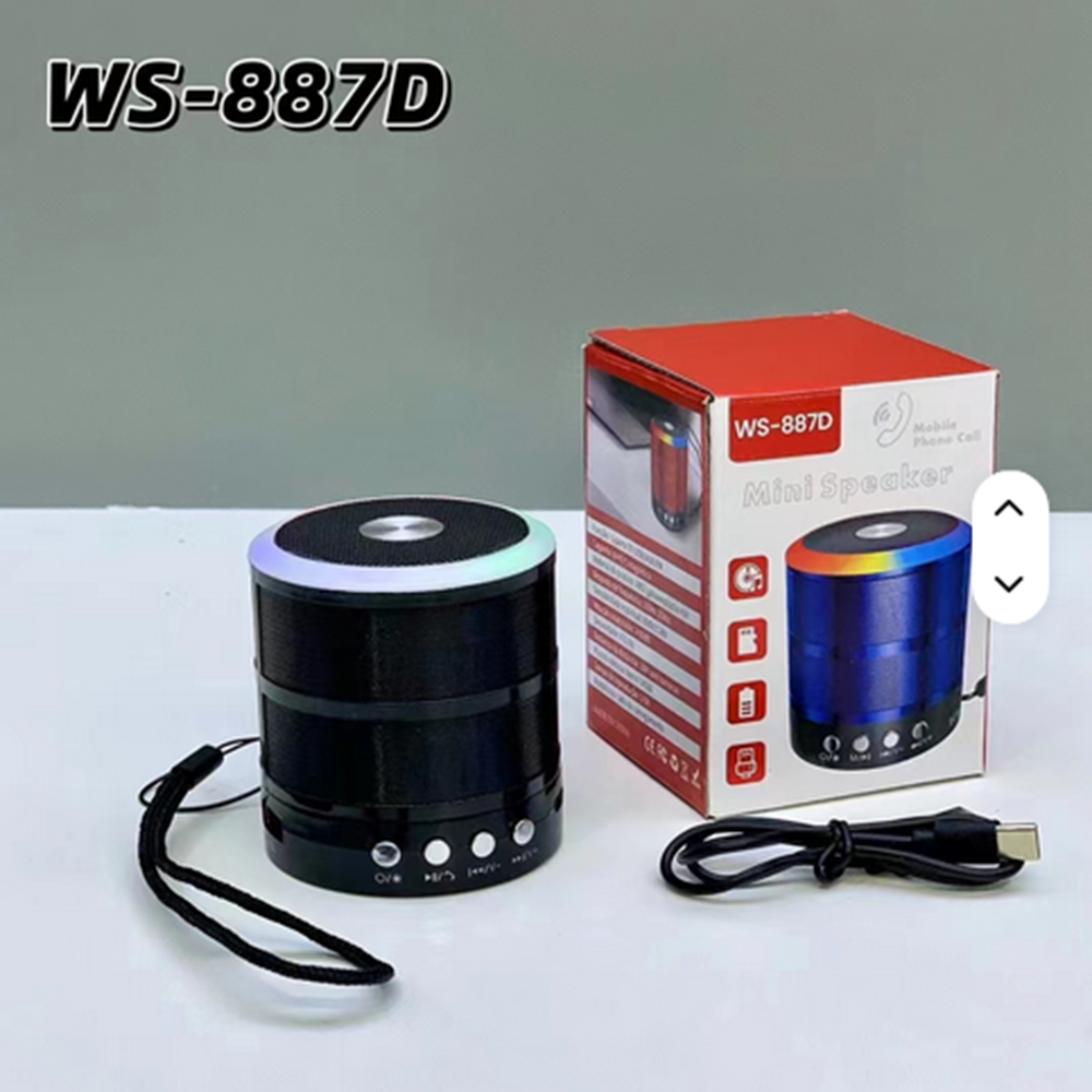 WS887D IŞIKLI MİNİ BLUETOOTH SPEAKER