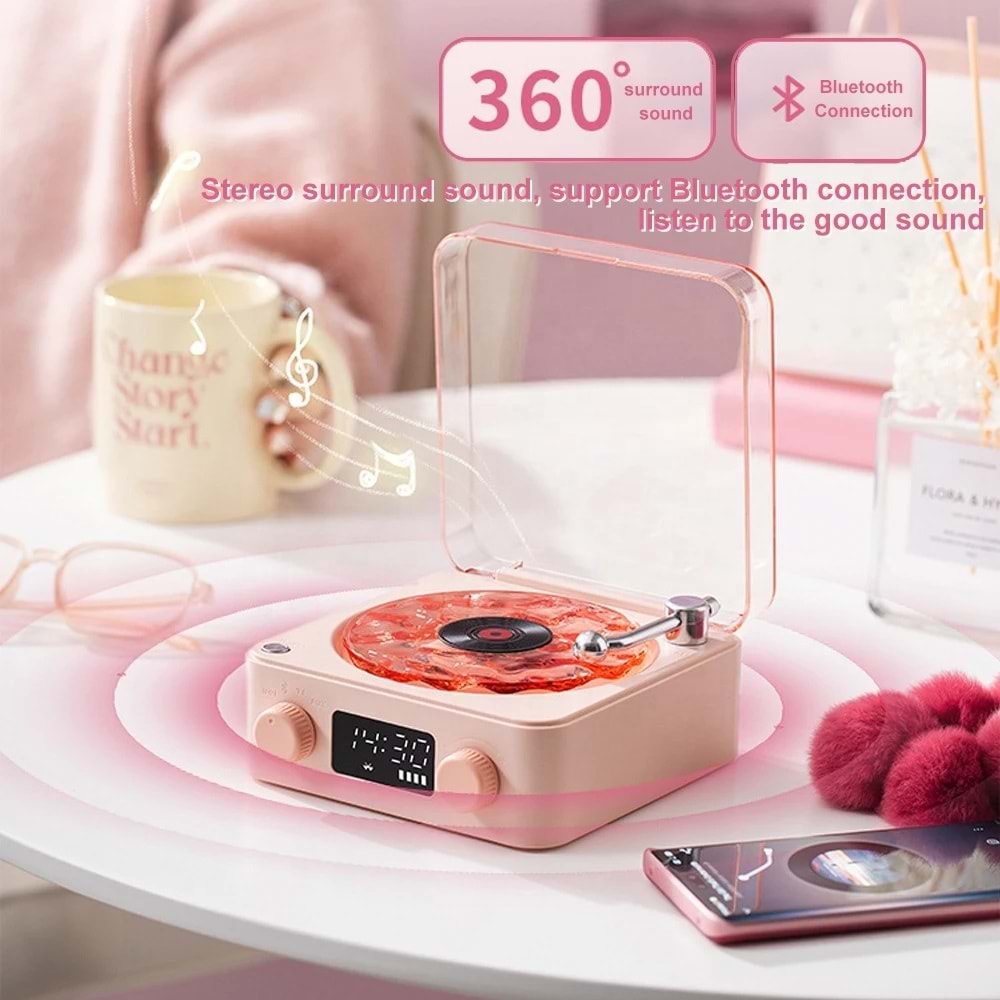 PG-Q3 PLAK BLUETOOTH NOSTALJİ SPEAKER