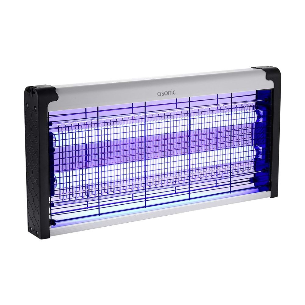 Asonic S27 XXLBoy Çift Cam LED Zincir Askısılı Sanayı Tipi Sinek Öldürücü 30W+ 2000V