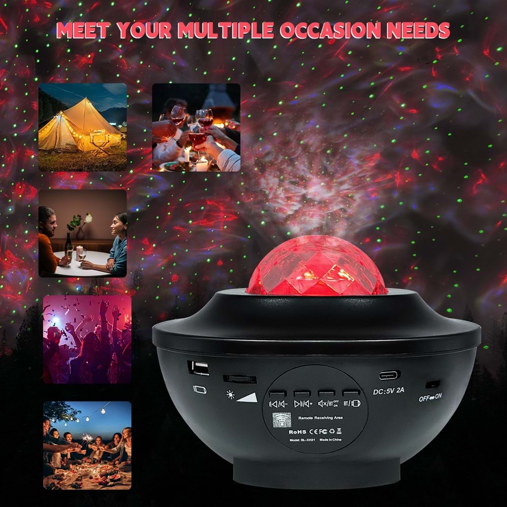 LF-K01 KUMANDALI DİSKO BLUETOOTH