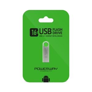 POWERWAY 16 GB USB FLASH BELLEK METAL