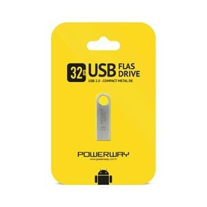 POWERWAY 32 GB USB MİNİ METAL FLASH BELLEK