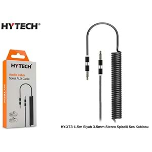 HYTECH HY-X73 1.5m 3.5mm STEREO SPİRALLİ SES KABLOSU