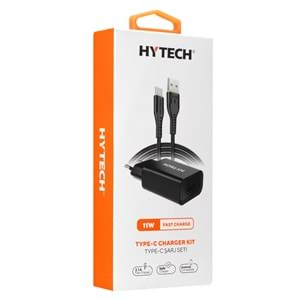 HYTECH HY-XE26T TYPE-C KABLOLU 2100MA EV ŞARJ 11W + 2A MİCRO SİYAH ŞARJ ADAPTÖR SETİ